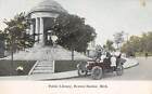 Public Library Car Benton Harbor Michigan 1910C Postcard
