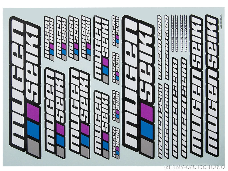 Mugen Aufkleber Set 2013 P0402 Dekorbogen MBX - Bild 1 von 1