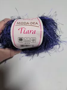 Moda Dea Tiara Yarn 50gr 4992 DEEP PURPLE Made In Italy - Picture 1 of 5