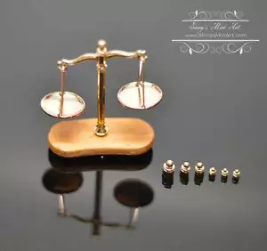 Puppenhaus Miniatur Balance Waage A154 - Bild 1 von 4