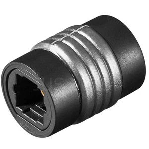 Toslink Verbinder Kupplung auf Kupplung SPDIF ODT LWL Buchse Adapter OPTO - Bild 1 von 1