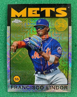 2021 Topps Silver Pack Mojo Francisco Lindor #86C-26 Mets Update series  - Image 1 of 2
