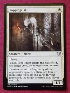 Magic The Gathering DUEL DECKS BLESSED VS CURSED TOPPLEGEIST white card MTG - Picture 1 of 2