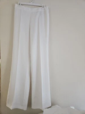 Pantalones Zara Fluidos Cremallera Lateral Piernas Rectas Colección Zw Blanco Talla XXL NUEVOS CON ETIQUETAS Foto 1 de 4