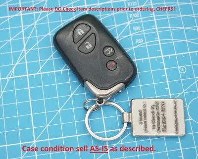 Lexus IS250 IS350 XE20 Smart Remote Key 4 Buttons Type OEM Genuine HYQ14AAB - Image 1 of 4