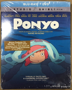 Ponyo [2020, Blu-Ray, DVD, Slipcover] NEW 💿