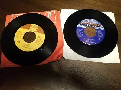 Lot of 2 Stevie Wonder "GO HOME" & "I JUST CALLED TO SAY I LOVE YOU" 7in  - Image 1 of 4