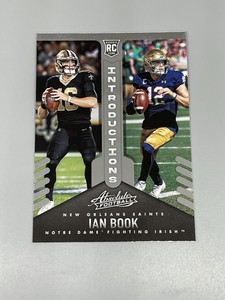 Ian Book 2021 Panini Absolute 🏈 Introductions Rookie RC INT-20 Saints Irish