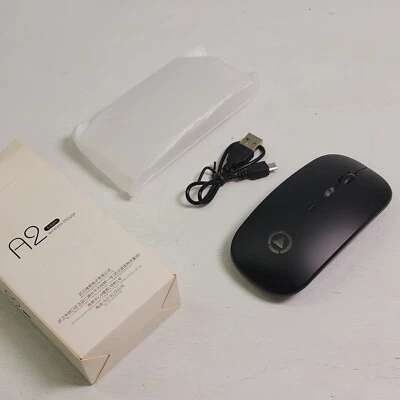 Yindiro Black Optical Gaming Wireless Mouse 2.4Ghz Slim Rechargeable USA Seller - Image 1 of 4