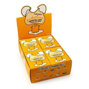 Kidrobot Sanrio Gudetama Eggstra serie pigra spille smaltate astuccio da 20 - Foto 1 di 4