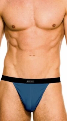 Mens Lads KINIKI BUDDY R Blue Thong SizeXL With Soft Cotton Pouch New In Bag - Image 1 of 4