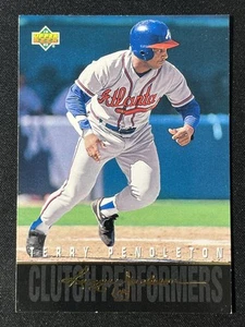Upper Deck #R16 1993 Terry Pendleton Reggie Jackson's Clutch Performers Braves - Imagen 1 de 2
