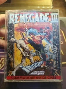 RENEGADE III COMMODORE 64 GIOCO ORIGINALE CASSETTA C64 GAME IMAGINE  - Afbeelding 1 van 10