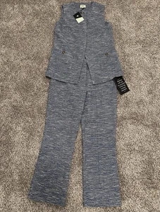 Tuckernuck blau Dorset Tweed Spencer Top und Hose Set Damengröße Small neu mit Etikett - Bild 1 von 14