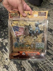 1/32 FORCES OF VALOR AMERICAN CIVIL WAR with FIGURES AND FLAG UNIMAX MIB - Picture 1 of 3