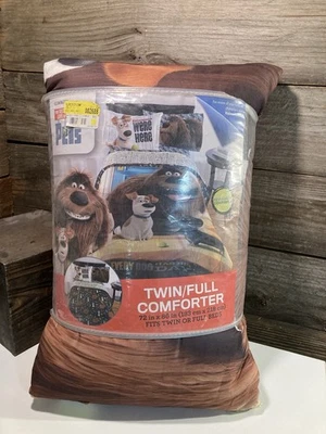 Двустороннее одеяло-одеяло SECRET LIFE OF PETS 72 дюйма x 86 дюймов - Изображение 1 из 4