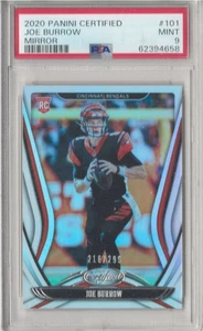 Espejo Rookies Joe Burrow #101 2020 certificado Panini 216/299 (RC) como nuevo 9 - Imagen 1 de 2