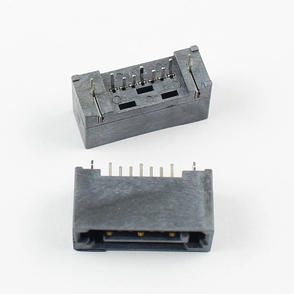 5Pcs Sata Type A 7 Pin Straight DIP Male Adapter Connector For Hard Drive HDD - Image 1 of 4