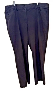 Lane Bryant Pants Womens 22 Black Stretch Wide Leg Office Career Work - Picture 1 of 5