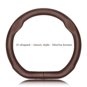 Breathable 15" Leather Steering Wheel Cover for Mercedes-Benz GLA GLC GLE - Picture 1 of 8