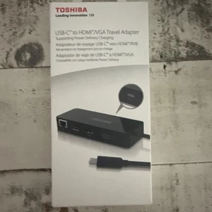 Toshiba PA5272U-3PRP USB-C to HDMI/VGA Travel Adapter New Sealed - Picture 1 of 2