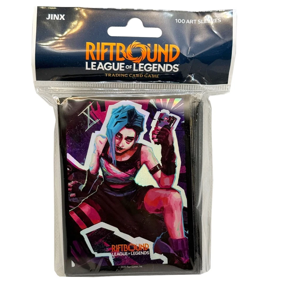 DRAGON SHIELD Riftbound Jinx 100 Art Sleeves League of Legends TCG