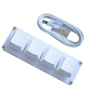 4-Key USB Mini Mechanical Keyboard DIY Custom Shortcut Macro Programmable Keypad - Photo 1/10
