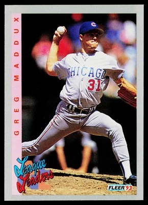 1993 Fleer #707 Greg Maddux Chicago Cubs - Image 1 of 2