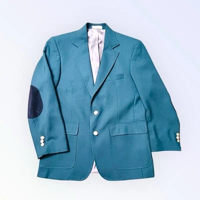 Blazer Orvis Verde Vintage 38S Masters Chaqueta Latón 2 Botones Pesca con Mosca Lana Foto 1 de 4