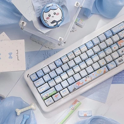 Anime Chiikawa Usagi Hachiware PBT 131 KEY Cartoon keycap Cosplay Prop Toys Gift - Image 1 of 4