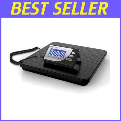 Portable Digital Postal Scale, 440 lb Capacity, Black - Image 1 of 4