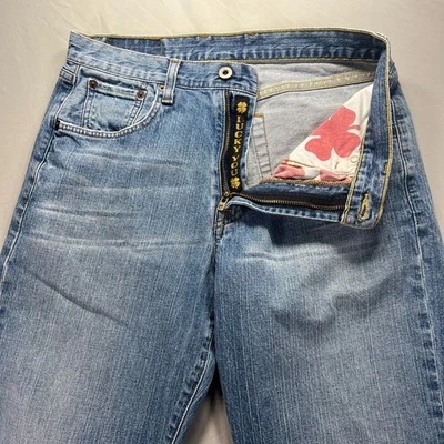 Lucky Brand Jeans Mens 30x30 Loose Fit Denim Straight Wide Leg Baggy Y2K - Image 1 of 4