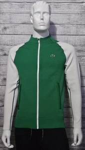 Nueva sudadera verde y blanca Lacoste x Novak Djokovic para hombre talla grande - Imagen 1 de 10