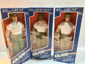Lotto di 3 GI JOE FIGURE GRUNT & HEAVY DUTY FIGURE Hall of Fame 1992 NUOVE - Foto 1 di 8