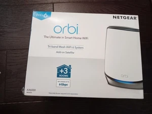 Boxed Netgear Orbi RBS850 Add-On Satellite / WiFi 6 AX6000 - Picture 1 of 1