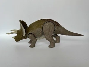 Jurassic World 2018 Primal Attack Sound Strike Triceratops Dinosaur Works - Foto 1 di 10