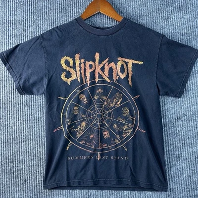 Vintage Y2K Slipknot Band T Shirt Women’s Medium Summers Last Stand Tour Black - Image 1 of 4