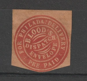 US Local #15LU8 Bloods Dispatch Envelope VF lay Horiz. papier cv = 35 $ - Bild 1 von 2