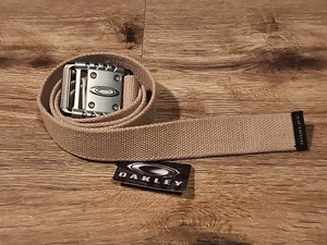 Oakley Mens Tactical Belt Cyber Grunge Punk Military Vintage Utility Khaki Web - Picture 1 of 5