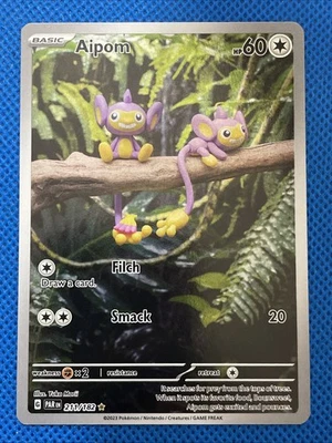 Aipom 211/182 SV04: Paradox Rift Holo Illustration Rare - Image 1 of 2