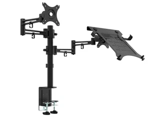 Bramley Power Dual Monitor Screen Desk Mount Arm Double VESA Bracket Boxed  - Picture 1 of 8