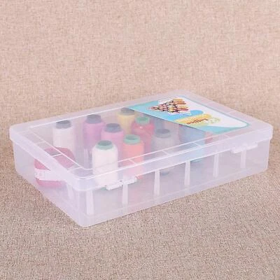 Thread Storage Box 24 Spools Sewing Bobbins Organizer Sewing Tread Container - Image 1 of 4