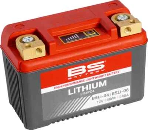 BS BATTERY BATTERIA LITIO 12V ORIGINALE OEM 12,8V 4AH 48WH BSLI04 BSLI06 - Foto 1 di 1