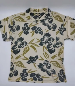 VTG VINTAGE TOMMY BAHAMA FLORAL MESH POLO SHIRT MEN SIZE MEDIUM #C441 - Picture 1 of 7