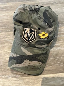 Las Vegas Golden Knights Camo Baseball Cap with Collectible Pins - Picture 1 of 7