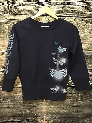 New Nollie Jr. Size Small Blue Sweatshirt Embroidered Logo In Front - Image 1 of 4