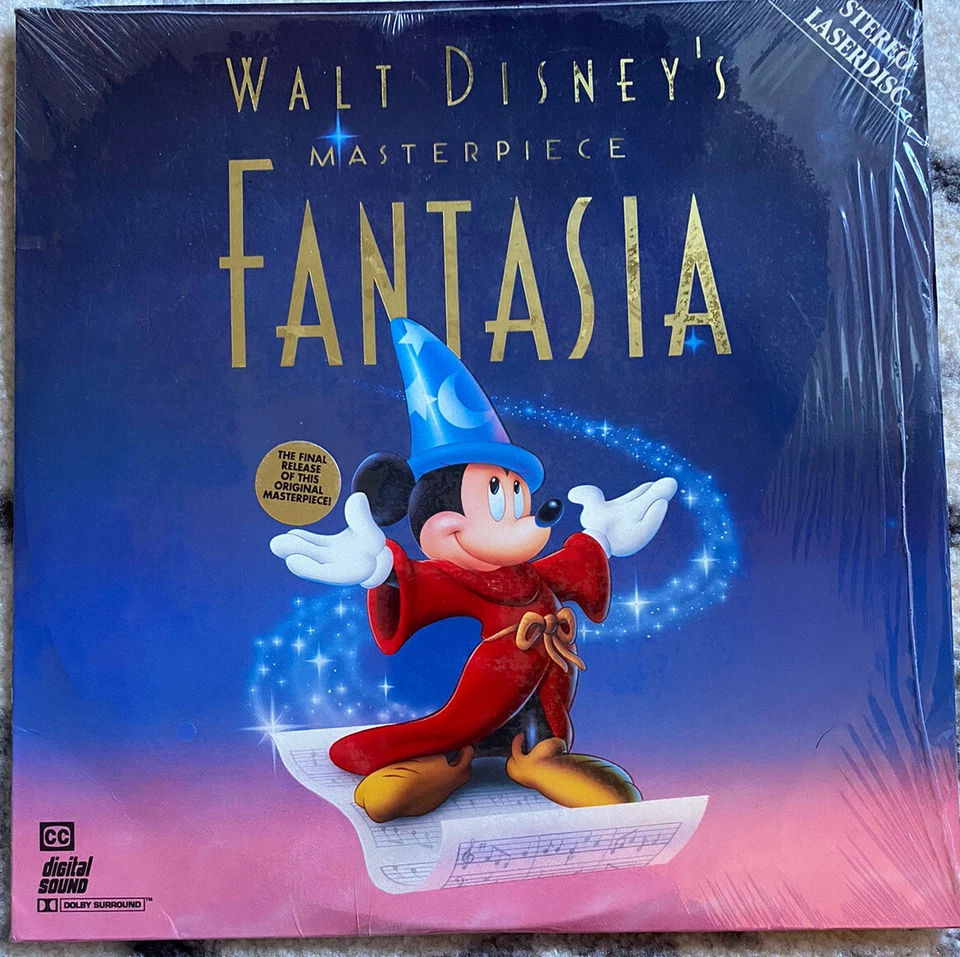 Walt Disney's FANTASIA Laserdisc UNEDITED ORIGINAL VERSION NEW AND SEALED - Image 1 of 2