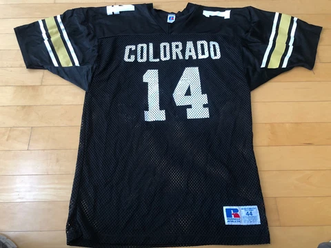 Colorado Buffaloes #12 Crop Mesh Russell Athletic Jersey  Size 44 Cover