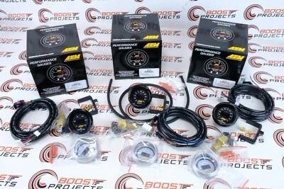 Medidores digitales de pantalla de presión AEM de combustible/aceite/aumento combinan 24 LED verdes  Foto 1 de 4