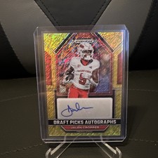 2023 Panini Prizm Draft Picks Autographs [Gold Shimmer] Jalen Cropper